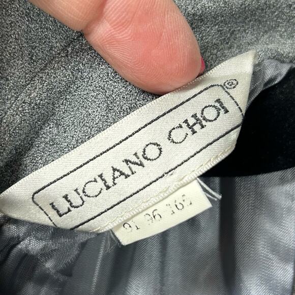 Luciano Choi Vintage Sheath Dress Size Large Elegant Designer Career Ruffles - Picture 4 of 4